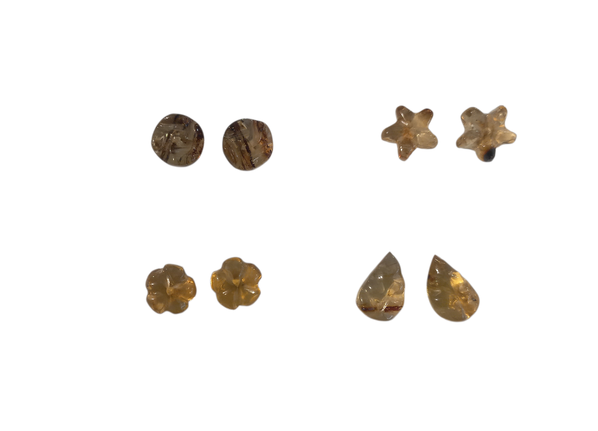 ARETES ÁMBAR CON PLATA