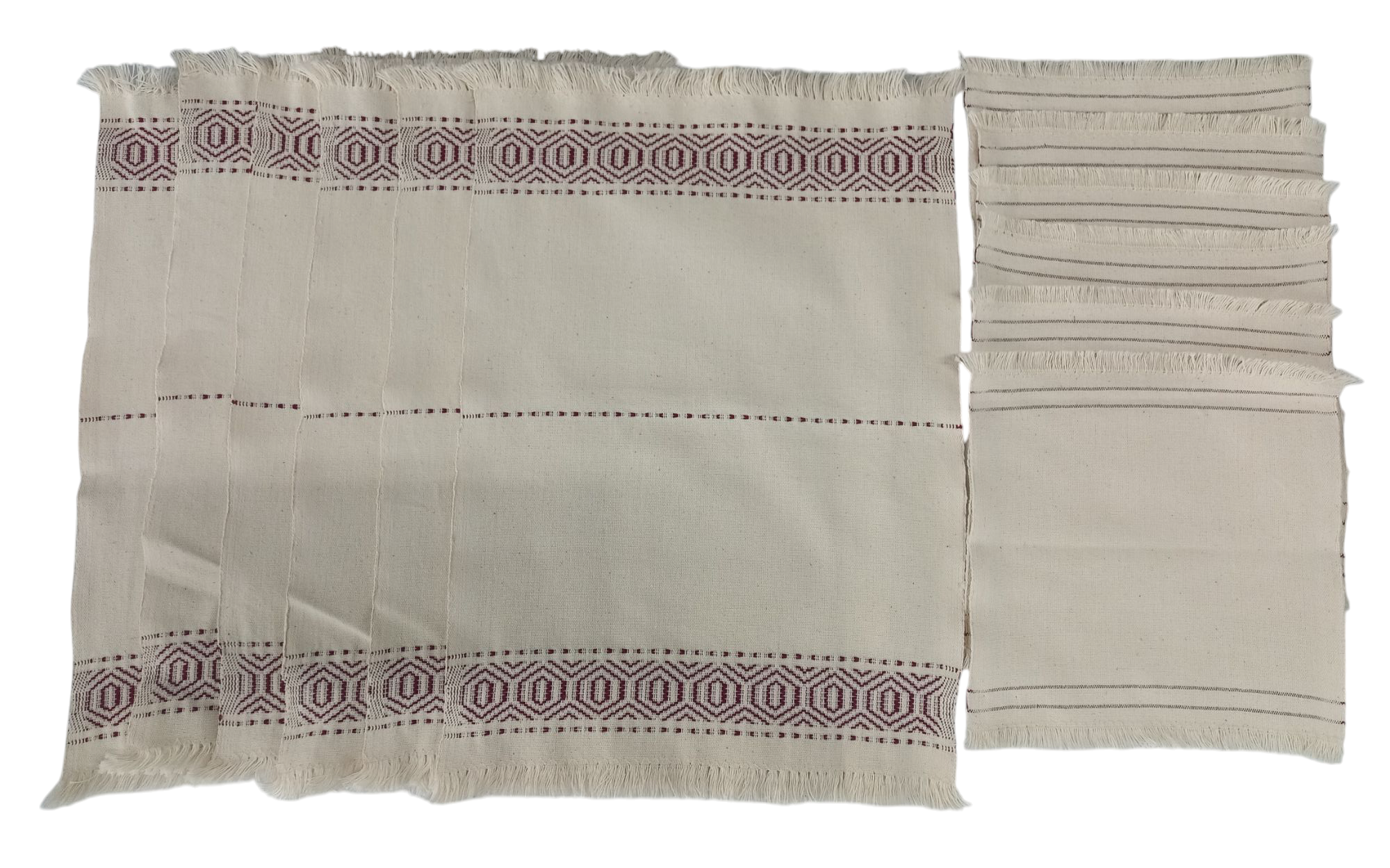 JUEGO DE INDIVIDUALES CON SERVILLETAS